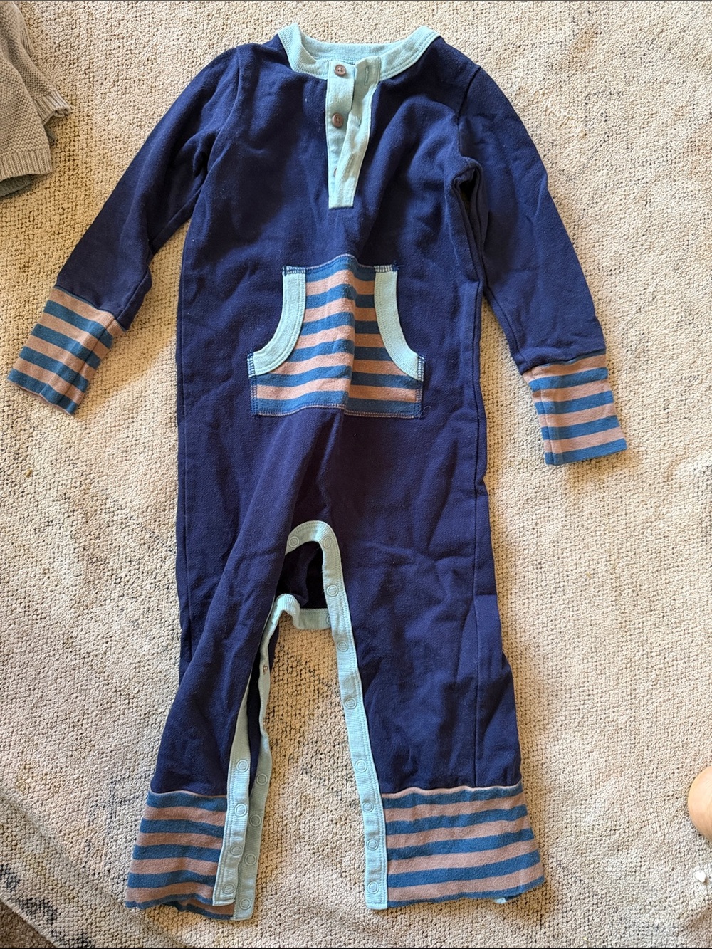 Baby boden Kids Navy Blue One-Piece Romper
